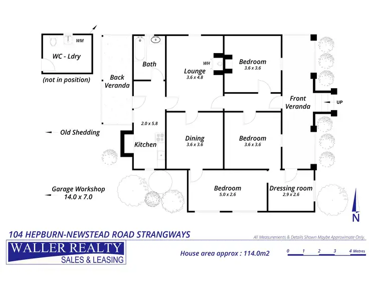 Floorplan of Homely house listing, 104 Hepburn-Newstead Road, Strangways VIC 3461