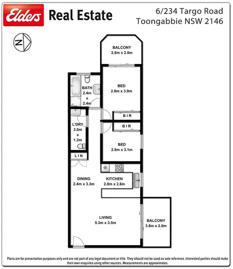 Floorplan of Homely unit listing, 6/234 Targo Road, Toongabbie NSW 2146