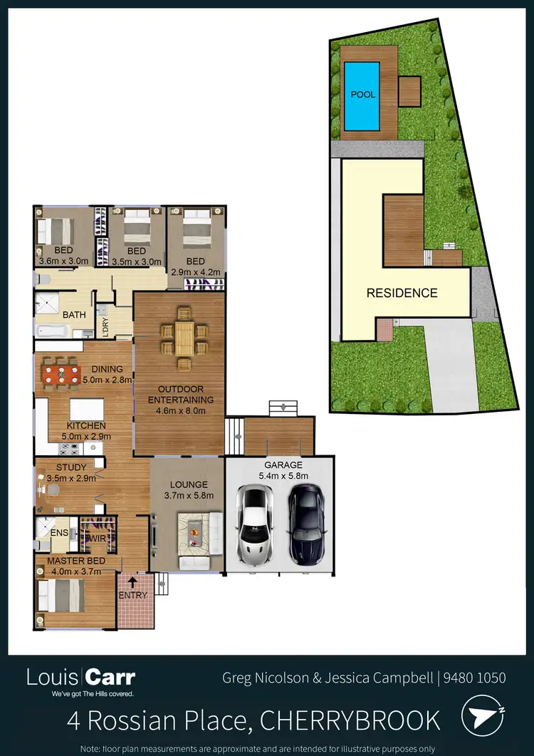 Floorplan of Homely house listing, 4 Rossian Place, Cherrybrook NSW 2126
