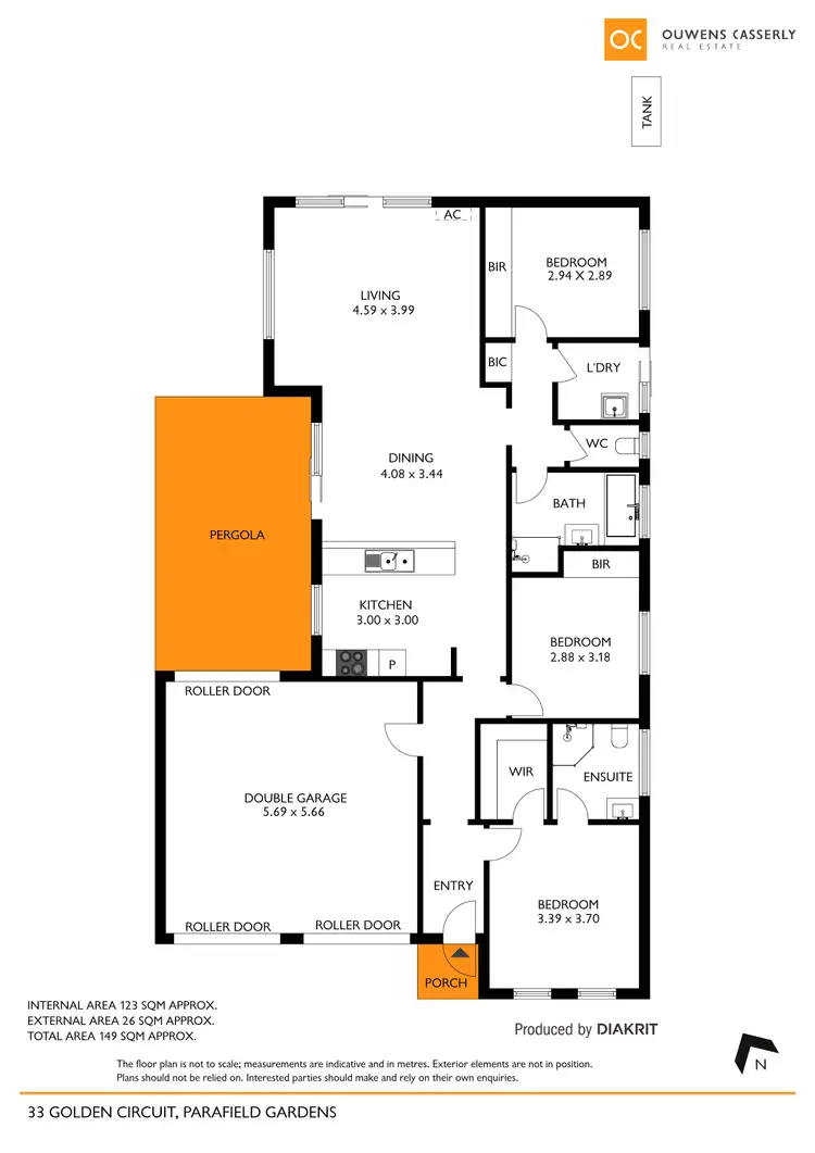 Floorplan of Homely house listing, 33 Golden Circuit, Parafield Gardens SA 5107