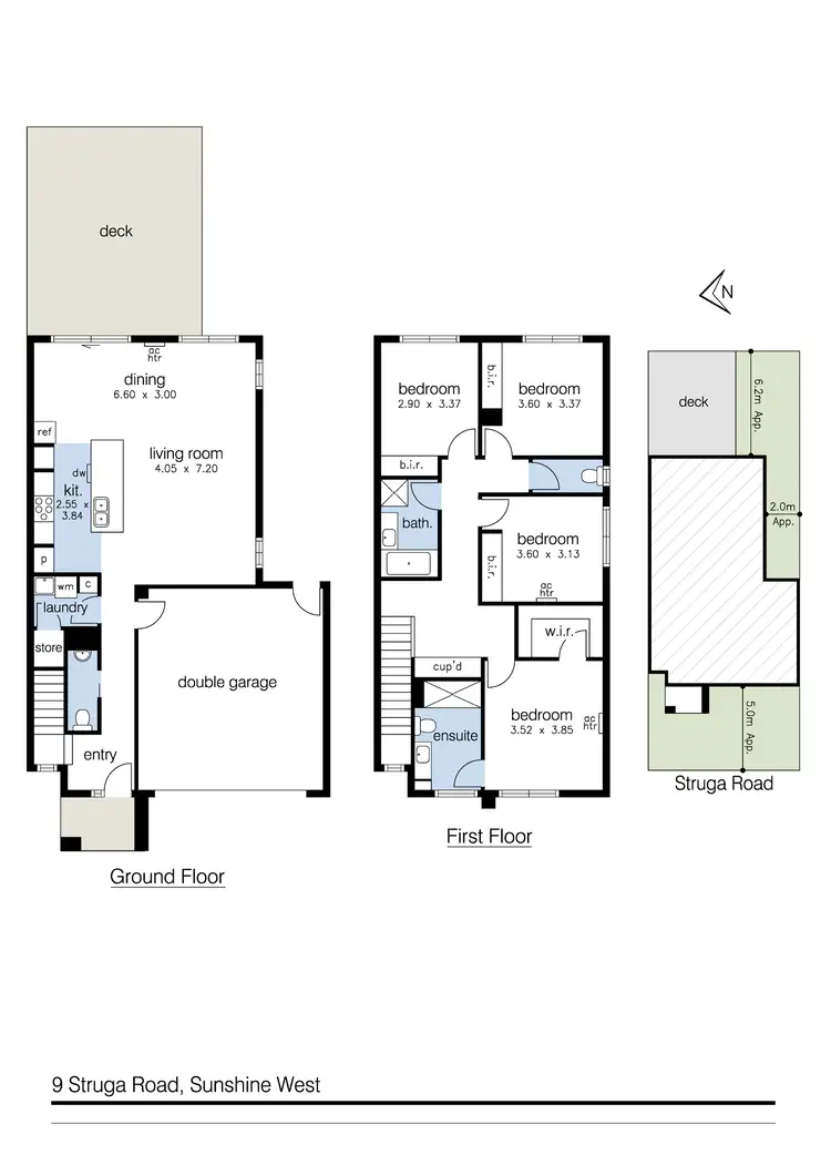 Floorplan of Homely house listing, 9 Struga Road, Sunshine West VIC 3020