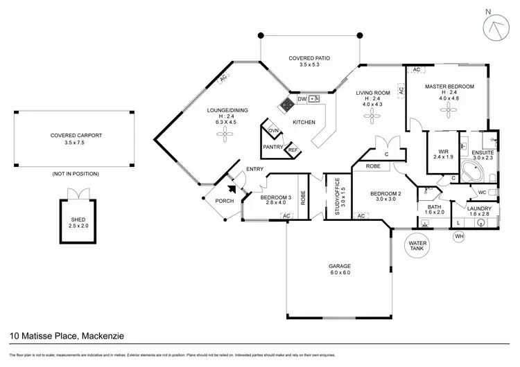 Floorplan of Homely house listing, 10 Matisse Place, Mackenzie QLD 4156