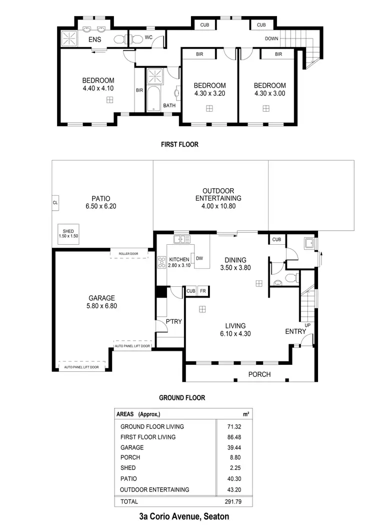 Floorplan of Homely house listing, 3A Corio Avenue, Seaton SA 5023