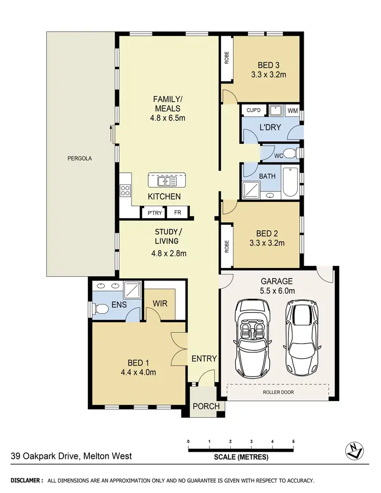 Floorplan of Homely house listing, 39 Oakpark Drive, Harkness VIC 3337