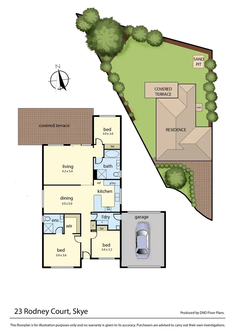 Floorplan of Homely house listing, 23 Rodney Court, Skye VIC 3977
