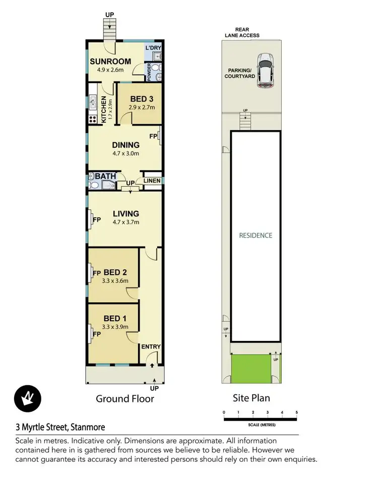 Floorplan of Homely house listing, 3 Myrtle Street, Stanmore NSW 2048