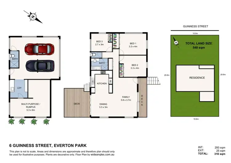 Floorplan of Homely house listing, 6 Guinness Street, Everton Park QLD 4053