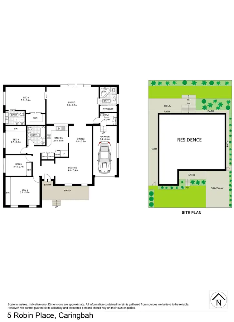 Floorplan of Homely house listing, 5 Robin Place, Caringbah South NSW 2229