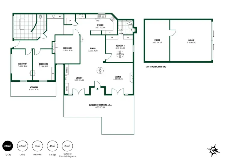Floorplan of Homely house listing, 6A Station Road, Woodside SA 5244