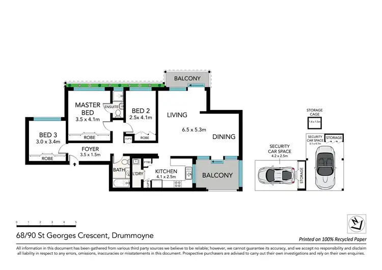 Floorplan of Homely apartment listing, 68/90-94 St Georges Crescent, Drummoyne NSW 2047