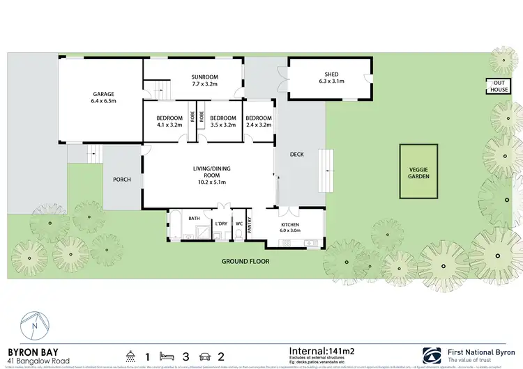 Floorplan of Homely house listing, 41 Bangalow Road, Byron Bay NSW 2481