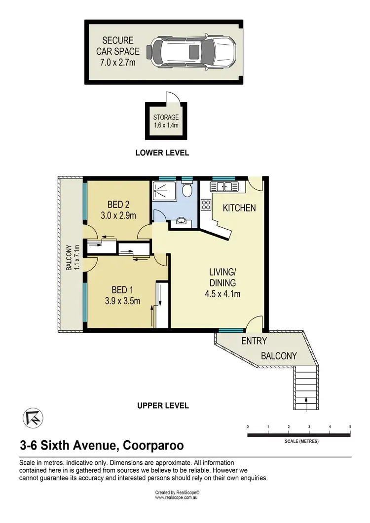 Floorplan of Homely unit listing, 3/6 Sixth Avenue, Coorparoo QLD 4151