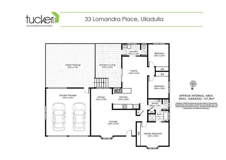 Floorplan of Homely house listing, 33 Lomandra Place, Ulladulla NSW 2539