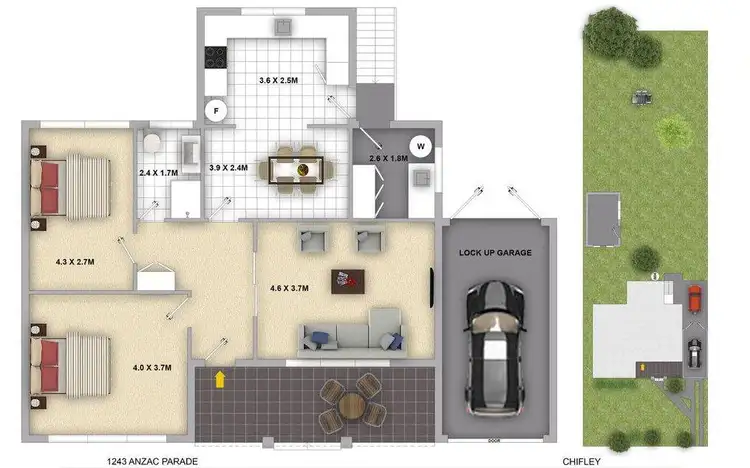 Floorplan of Homely house listing, 1243 Anzac Parade, Chifley NSW 2036