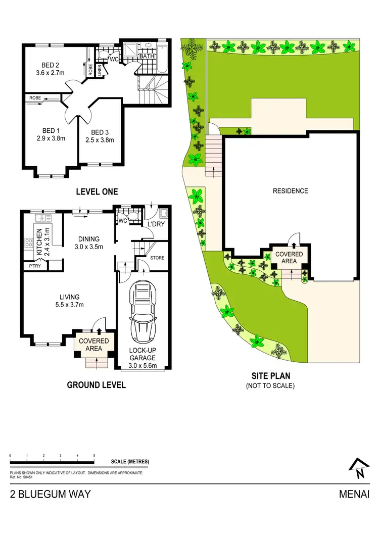 Floorplan of Homely townhouse listing, 2 Bluegum Way, Menai NSW 2234