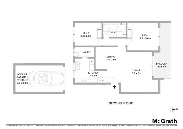 Floorplan of Homely apartment listing, 9/29 Green Street, Kogarah NSW 2217