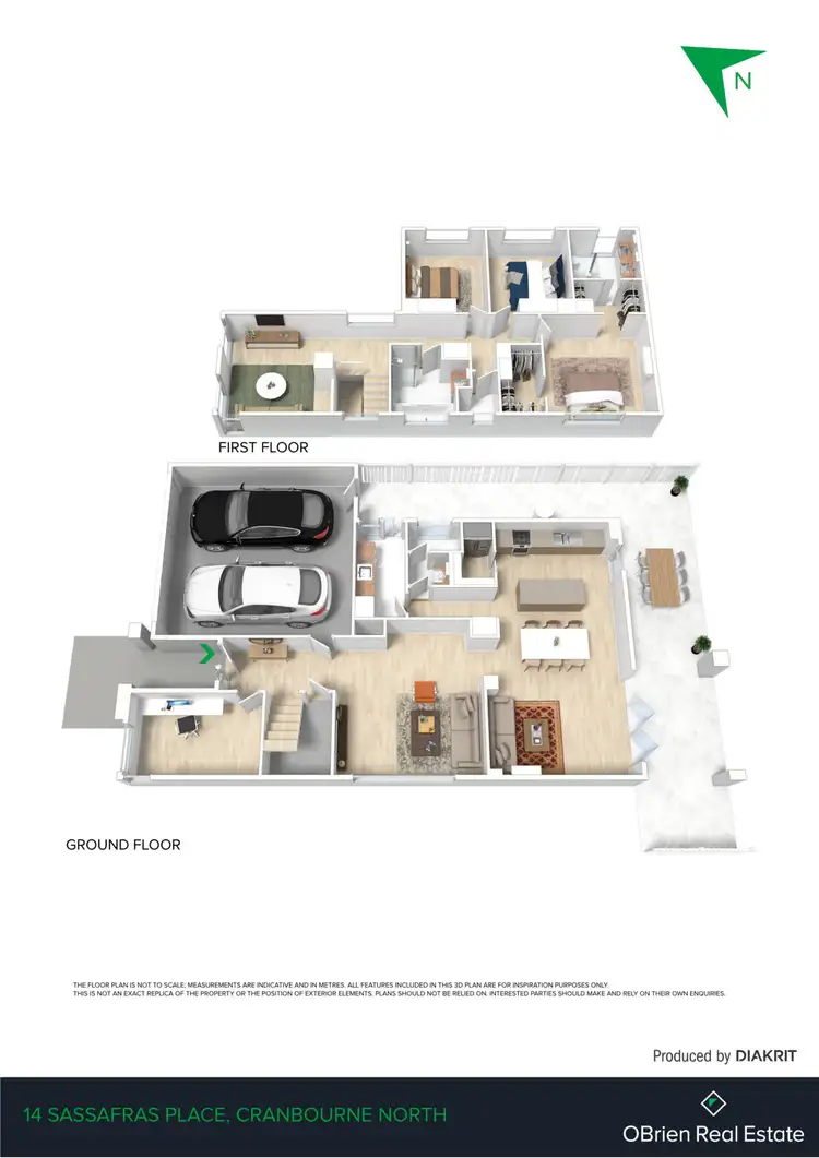 Floorplan of Homely house listing, 14 Sassafras Place, Cranbourne North VIC 3977
