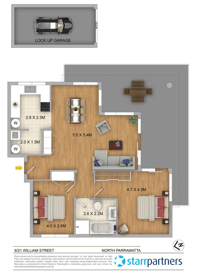 Floorplan of Homely unit listing, 6/21 William Street, North Parramatta NSW 2151