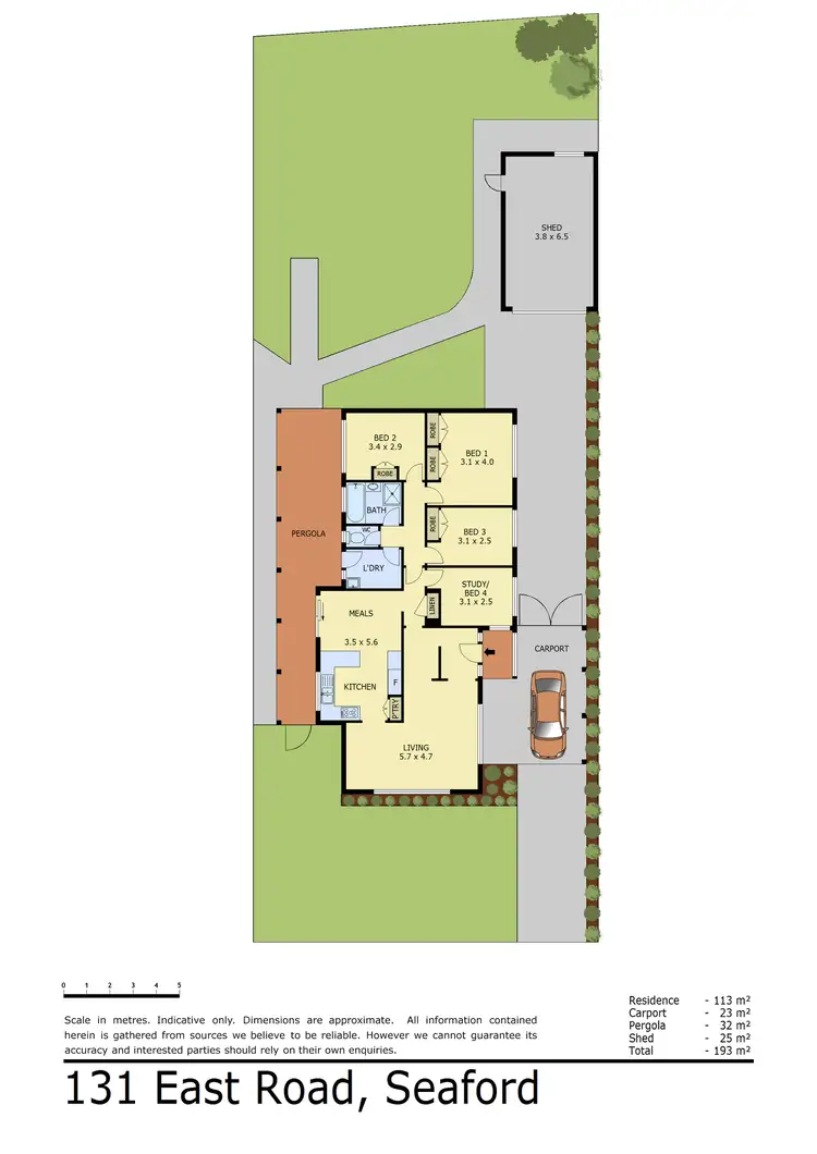 Floorplan of Homely house listing, 131 East Road, Seaford VIC 3198