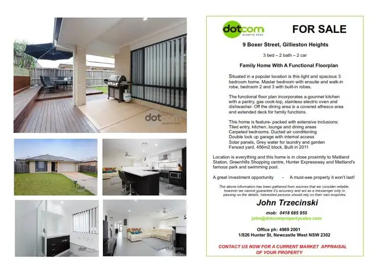Floorplan of Homely house listing, 9 Boxer Street, Gillieston Heights NSW 2321