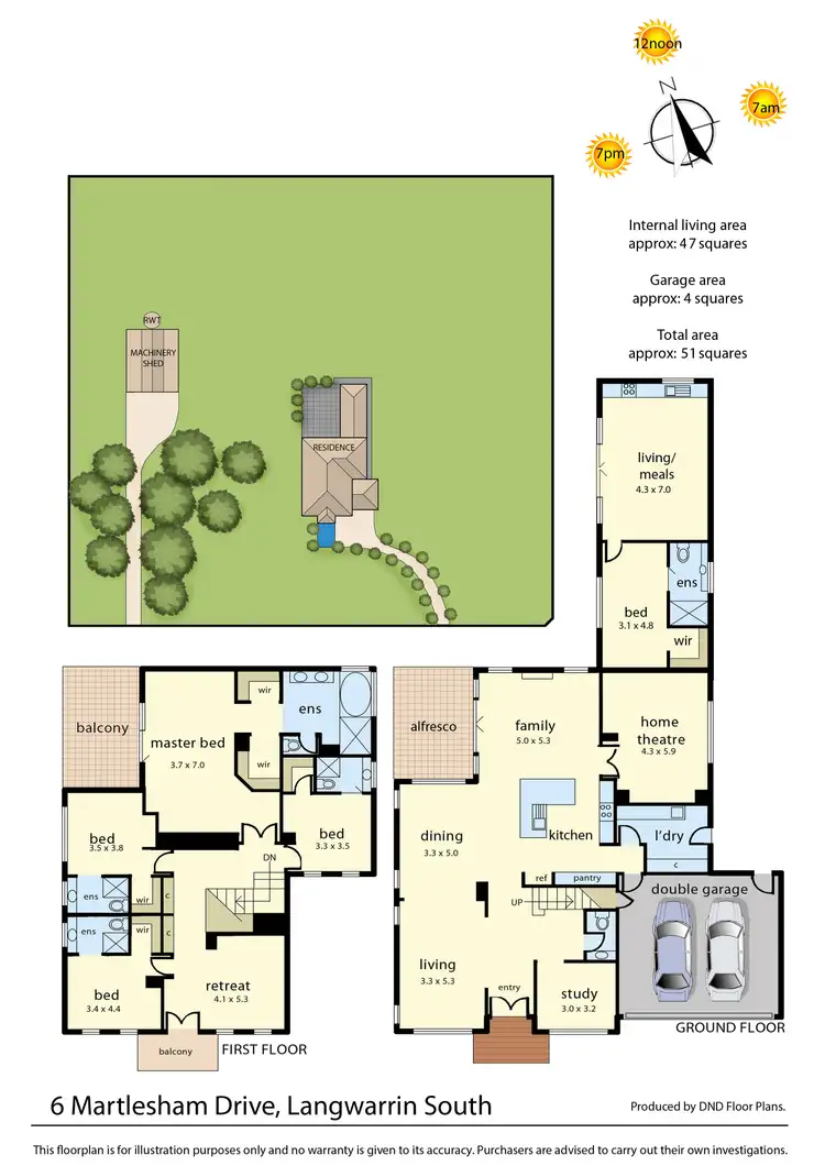 Floorplan of Homely house listing, 6 Martlesham Drive, Langwarrin South VIC 3911