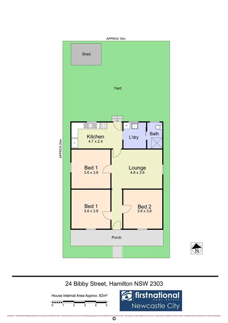 Floorplan of Homely house listing, 24 Bibby Street, Hamilton NSW 2303