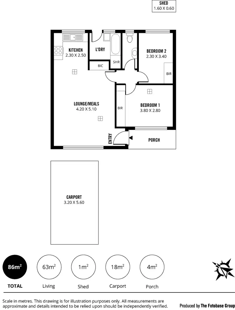 Floorplan of Homely house listing, 2/510 Grand Junction Road, Northfield SA 5085