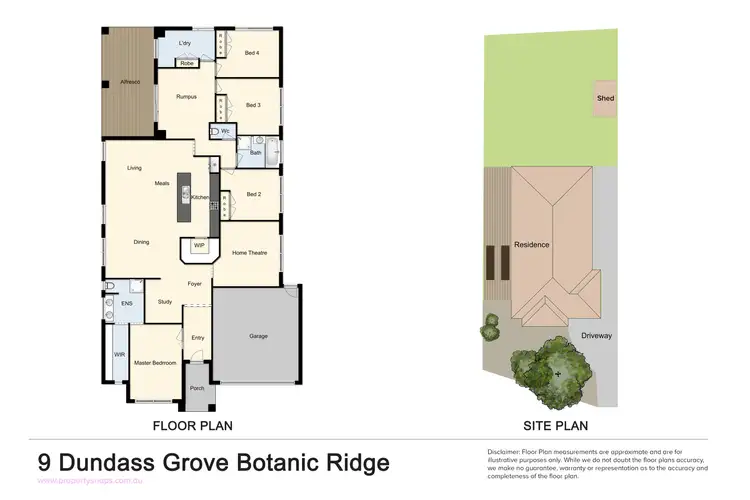 Floorplan of Homely house listing, 9 Dundass Grove, Botanic Ridge VIC 3977
