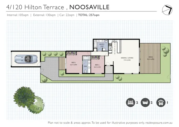 Floorplan of Homely apartment listing, 4/120 Hilton Terrace, Noosaville QLD 4566