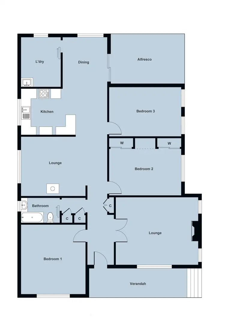 Floorplan of Homely house listing, 53 Maryborough- Dunolly Road, Maryborough VIC 3465