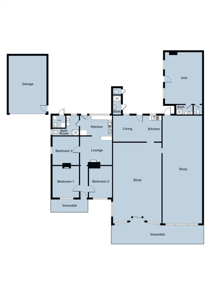 Floorplan of Homely house listing, 45-49 Nolan Street, Maryborough VIC 3465