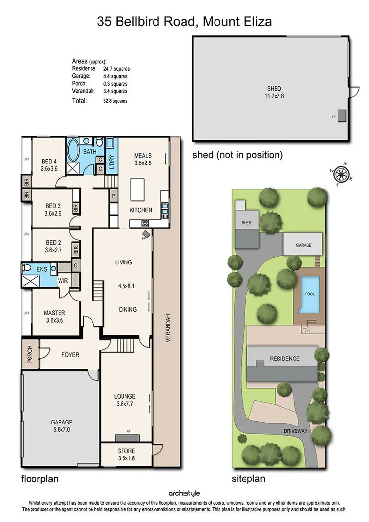 Floorplan of Homely house listing, 35 Bellbird Road, Mount Eliza VIC 3930