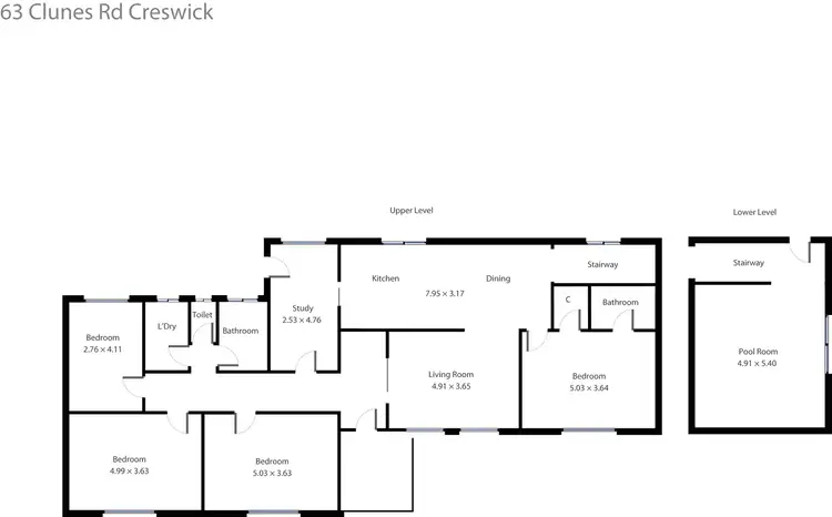 Floorplan of Homely house listing, 63 Clunes Road, Creswick VIC 3363
