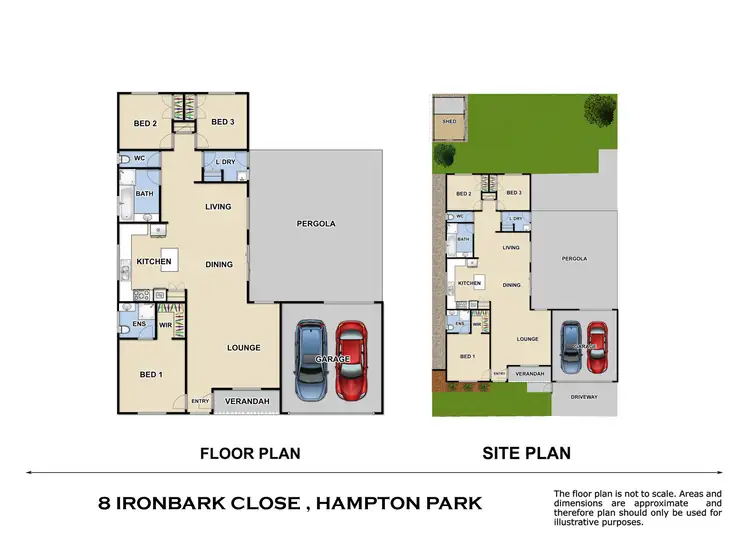 Floorplan of Homely house listing, 8 Ironbark Close, Hampton Park VIC 3976