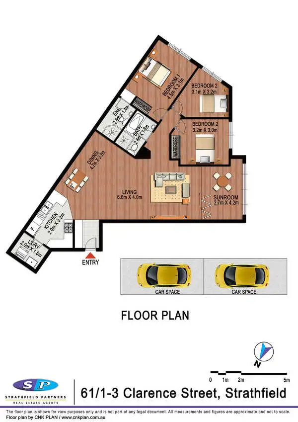 Floorplan of Homely apartment listing, 61/1-3 Clarence Street, Strathfield NSW 2135