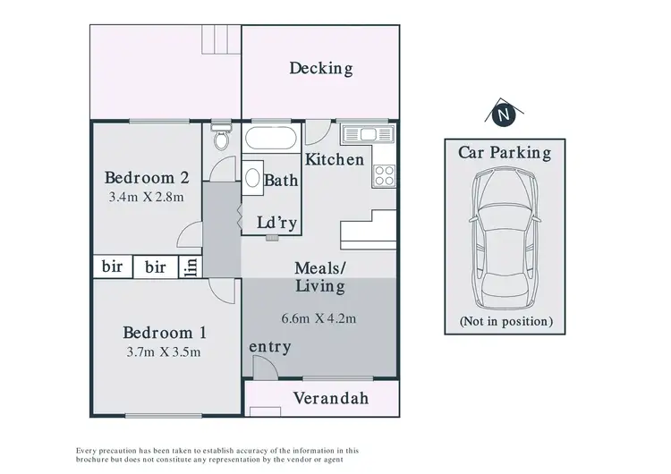 Floorplan of Homely unit listing, 2/1 Kimber Street, Preston VIC 3072