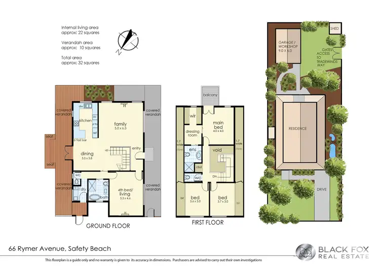Floorplan of Homely house listing, 66 Rymer Avenue, Safety Beach VIC 3936