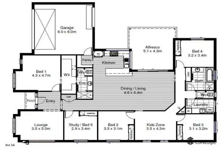 Floorplan of Homely house listing, 12 Waterford Court, Drouin VIC 3818
