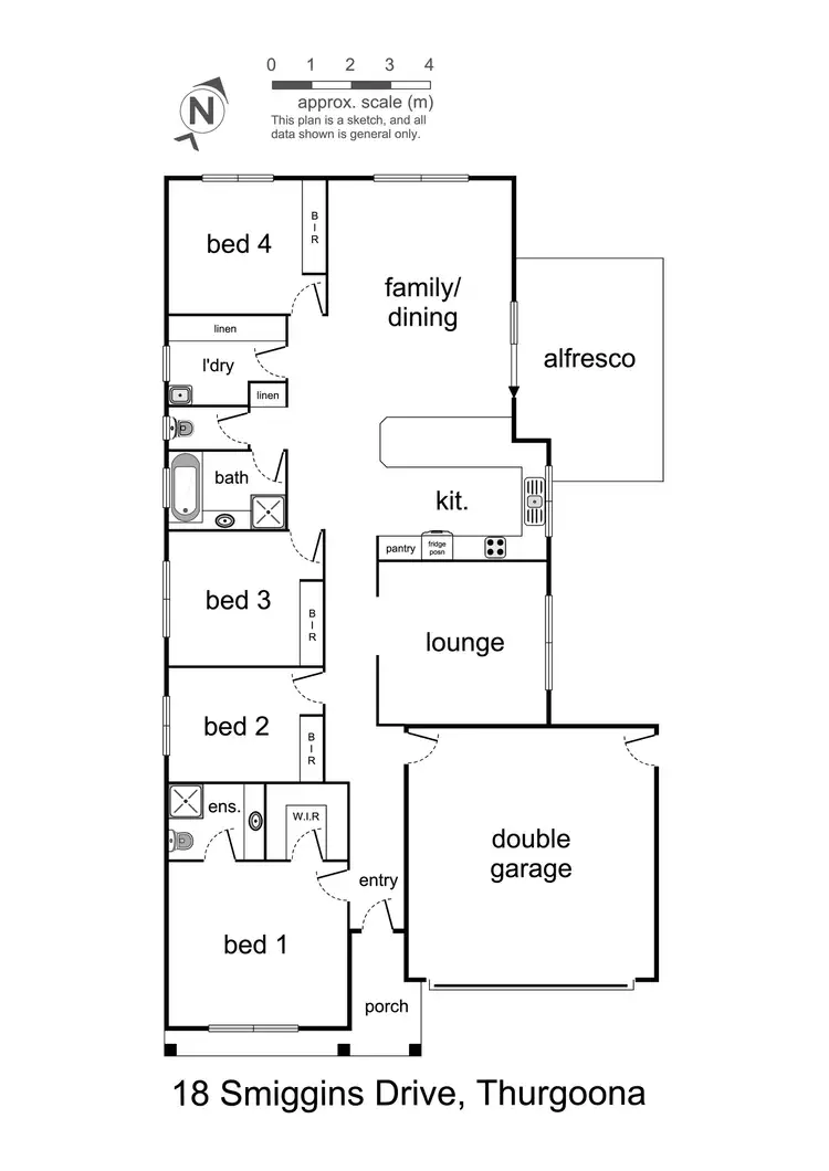 Floorplan of Homely house listing, 18 Smiggins Drive, Thurgoona NSW 2640