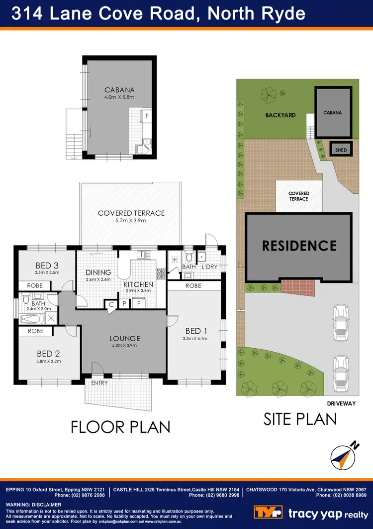 Floorplan of Homely house listing, 314 Lane Cove Road, North Ryde NSW 2113