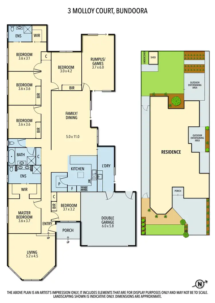 Floorplan of Homely house listing, 3 Molloy Court, Bundoora VIC 3083