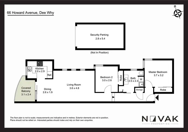 Floorplan of Homely apartment listing, 8/66 Howard Avenue, Dee Why NSW 2099
