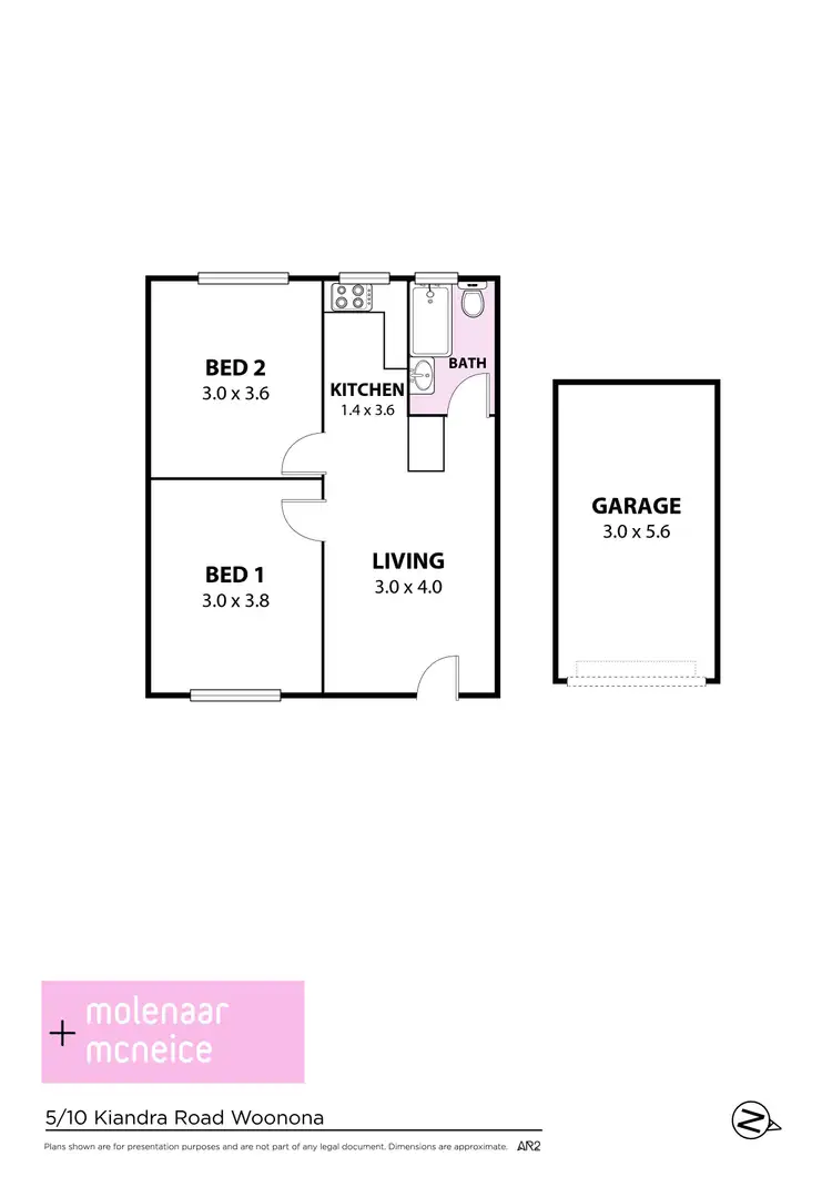 Floorplan of Homely apartment listing, 5/10 Kiandra Road, Woonona NSW 2517