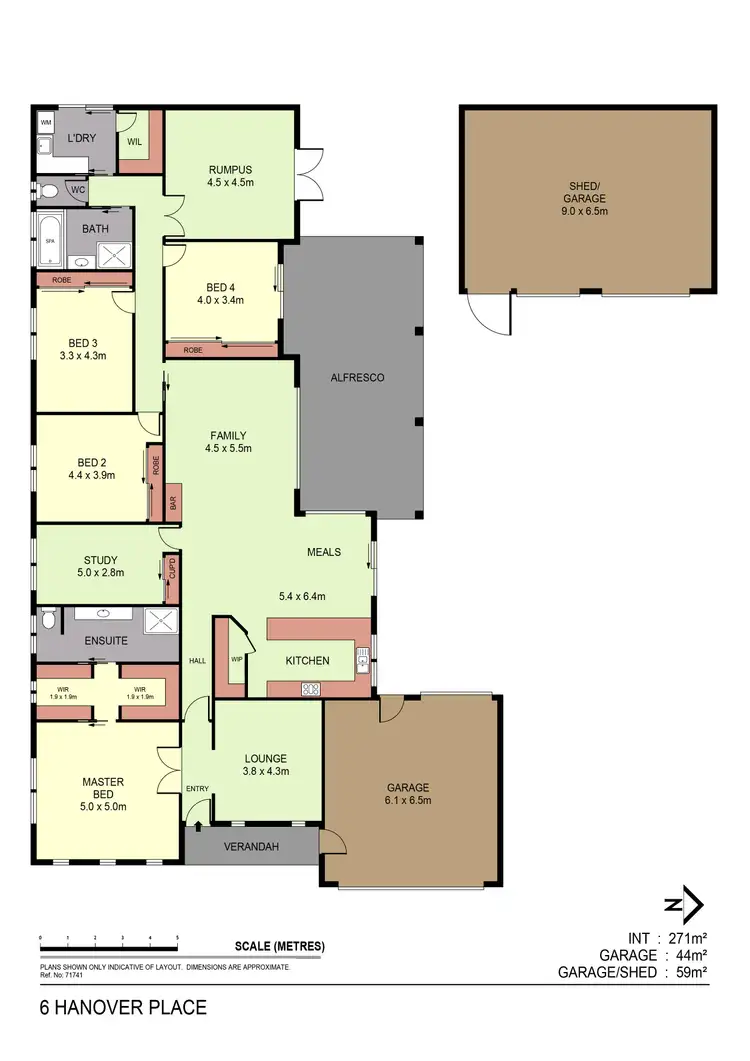 Floorplan of Homely house listing, 6 Hanover Place, Strathfieldsaye VIC 3551