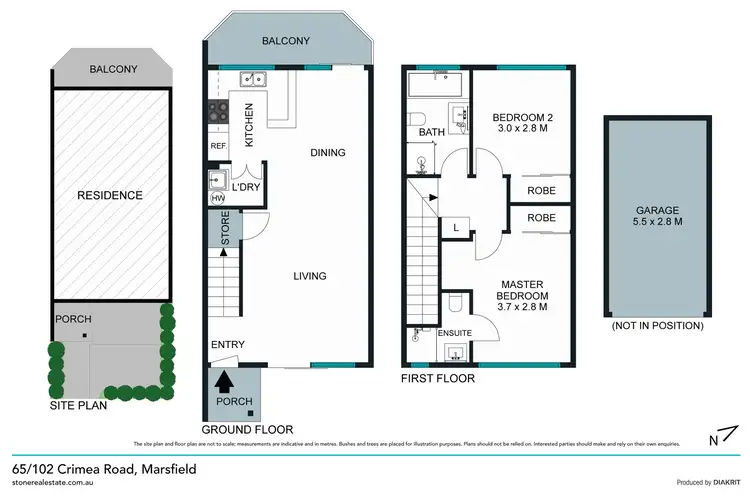 Floorplan of Homely townhouse listing, 65/102 Crimea Road, Marsfield NSW 2122