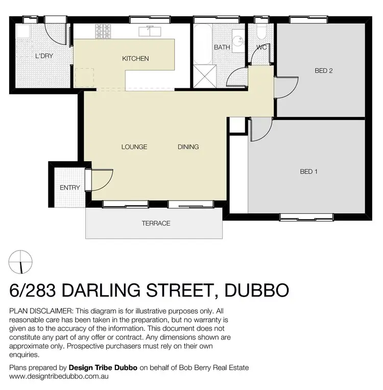 Floorplan of Homely unit listing, Lot 6/283 Darling Street, Dubbo NSW 2830
