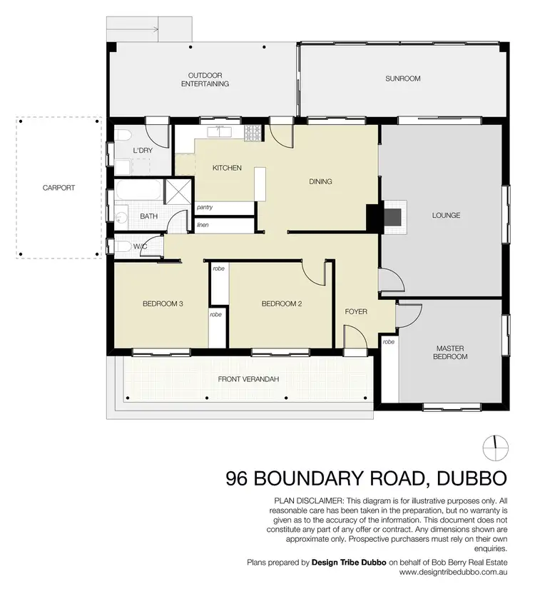 Floorplan of Homely house listing, 96 Boundary Road, Dubbo NSW 2830