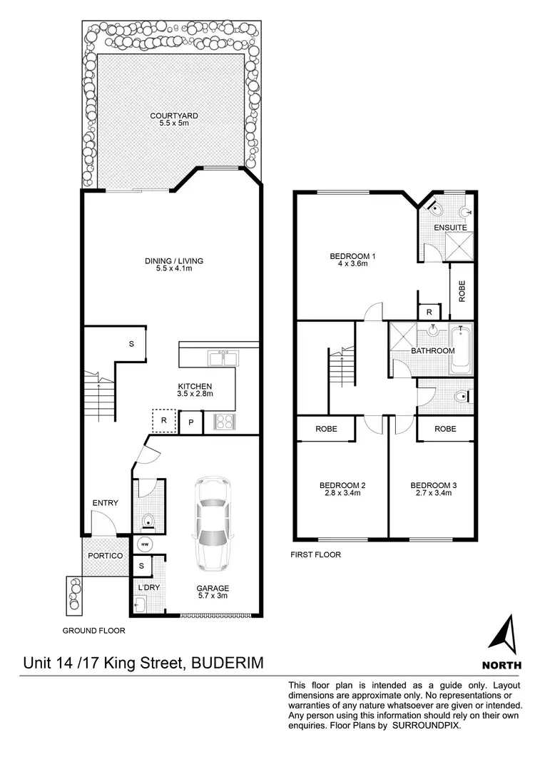 Floorplan of Homely unit listing, 14/17 King Street, Buderim QLD 4556