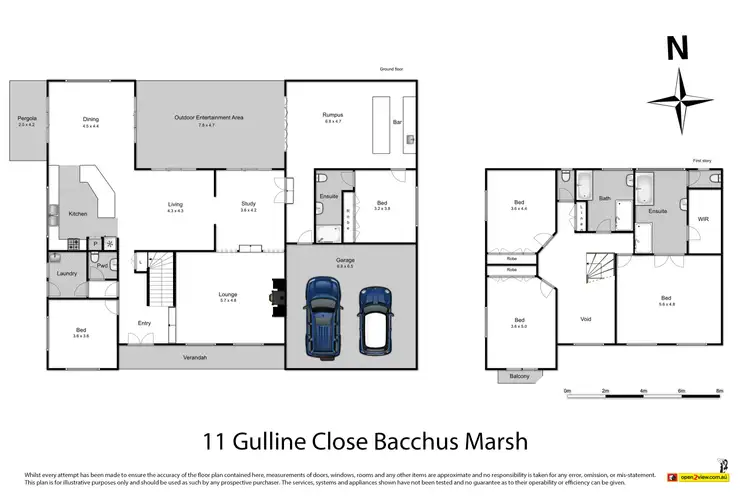 Floorplan of Homely house listing, 11 Gulline Close, Bacchus Marsh VIC 3340