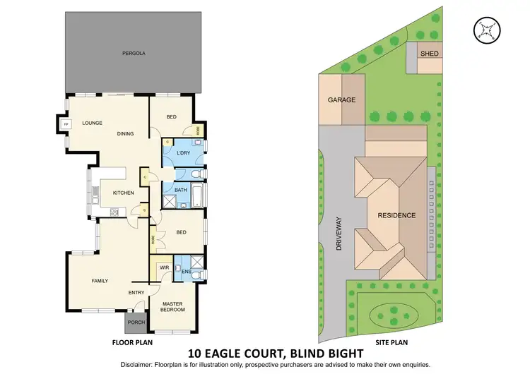 Floorplan of Homely house listing, 10 Eagle Court, Blind Bight VIC 3980
